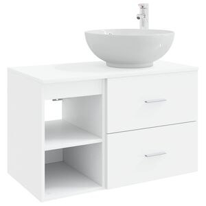 vidaXL Conjunto de M&oacute;veis para Banheiro 2 unid. Branco