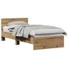 vidaXL Estrutura de Cama com Cabeceira com cabeceira Carvalho Arttisan