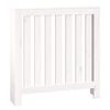 vidaXL Cobertura de radiador 79,5x19x84 cm pinho maci&ccedil;o branca