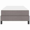 vidaXL Cama Box com colch&atilde;o Cinzento-acastanhado 90 x 190 cm tecido