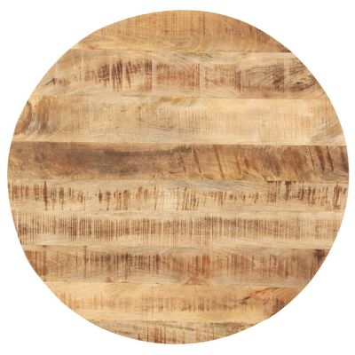 vidaXL Tampo de mesa redondo madeira mangueira maciça 25-27 mm 80 cm