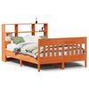 vidaXL Cama sem colch&atilde;o 140x200 cm madeira pinho maci&ccedil;a castanho-mel