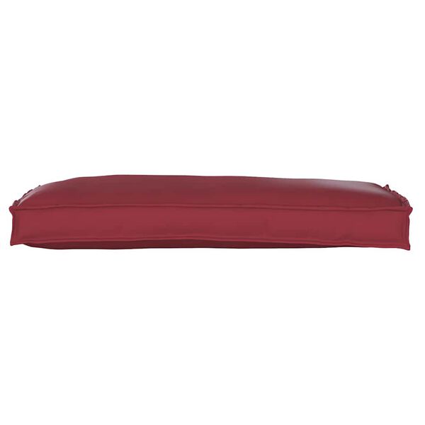 vidaXL Almofada de palete para banco Vinho Vermelho 100 x 40 x 8 cm