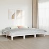 vidaXL Estrutura de cama familiar sem colch&atilde;o branco 240x200 cm