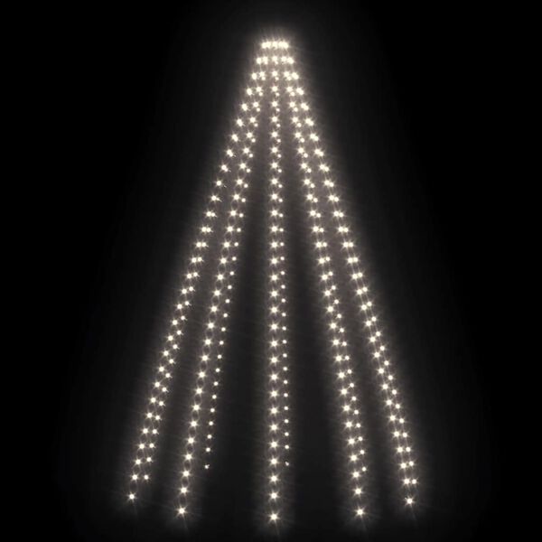 vidaXL Cord&atilde;o de luzes &aacute;rvore de Natal 250 luzes LED 250cm branco frio