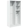vidaXL Roupeiro 100x50x200 cm contraplacado branco