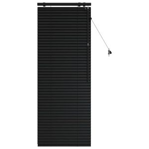 vidaXL Cortina Veneziana Preto 60 x 160 cm 35 mm