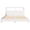 vidaXL Cama sem colch&atilde;o 140x190 cm madeira de pinho maci&ccedil;a branco