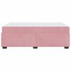 vidaXL Estrutura da Cama com colch&atilde;o Rosa 120 x 190 cm tecido