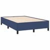 vidaXL Cama boxspring com colch&atilde;o 120x190 cm tecido azul