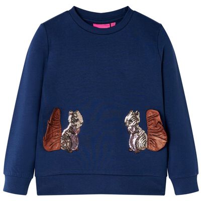 Sweatshirt para criança azul-marinho 92
