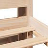 vidaXL Cama com estante sem colch&atilde;o 140x190 cm pinho maci&ccedil;o