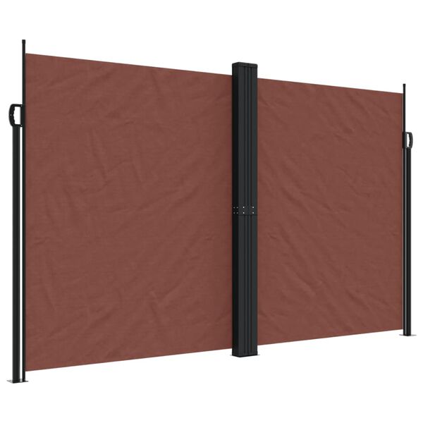 vidaXL Toldo lateral retr&aacute;til 200x1000 cm castanho