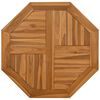 vidaXL Tampo de mesa octogonal 70x70x2,5 cm madeira de teca maci&ccedil;a