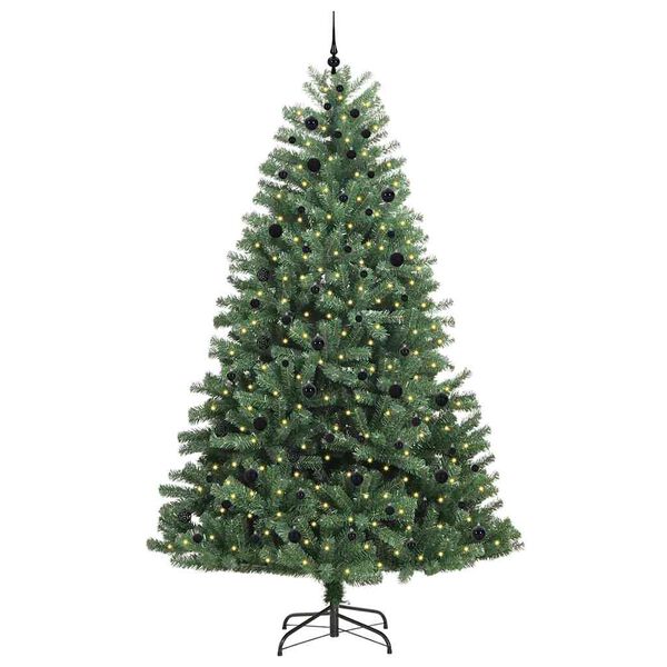 vidaXL &Aacute;rvore de Natal Articulada Artificial Verde 270 cm PVC e Metal