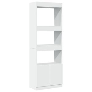 vidaXL Arm&aacute;rio alto 63x33x180 cm derivados de madeira branco