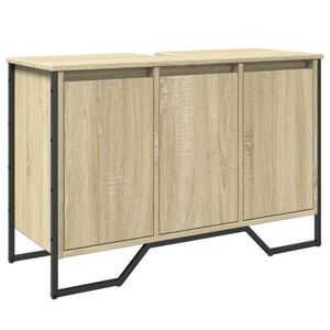 vidaXL M&oacute;vel p/ lavat&oacute;rio 91x35x60cm derivados madeira carvalho sonoma