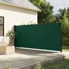 vidaXL Toldo lateral retr&aacute;til 160x500 cm verde-escuro