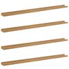 vidaXL Prateleira de Parede 4 pcs Castanho 115 x 9 x 3 cm