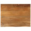 vidaXL Tampo de mesa c/ borda viva 100x80x3,8 cm mangueira maci&ccedil;a