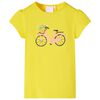 vidaXL T-shirt de crian&ccedil;a amarelo 104