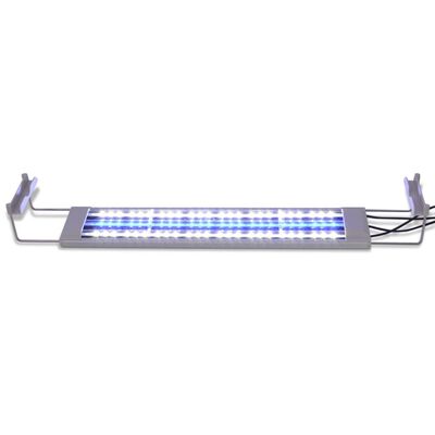 vidaXL Iluminação aquário LED 50-60 cm alumínio IP67