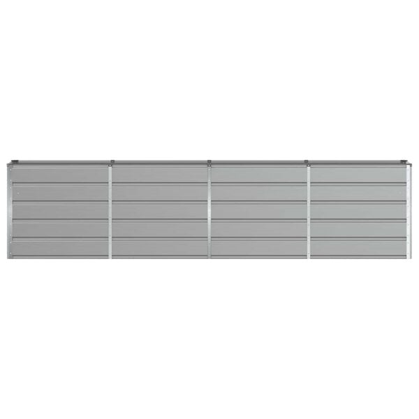 vidaXL Floreira Cinzento-claro 160 x 40 x 75 cm A&ccedil;o