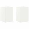 vidaXL Suporte para Plantas 2 pcs Branco 40 x 40 x 60 cm A&ccedil;o