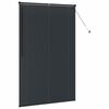 vidaXL Persianas venecianas com cortinas Preto 175 x 120 cm Alum&iacute;nio