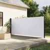 vidaXL Toldo lateral retrátil 160x500 cm branco