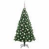 vidaXL &Aacute;rvore de Natal Artificial Verde 180 cm PVC, A&ccedil;o e Pl&aacute;stico