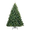vidaXL &Aacute;rvore de Natal Artificial com 300 LEDs Verde 240 cm PE e PVC