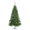 vidaXL &Aacute;rvore Natal artificial pr&eacute;-iluminada c/ bolas 180 cm verde