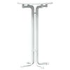 vidaXL Mesa de bar &Oslash;60x110 cm derivados de madeira e a&ccedil;o branco