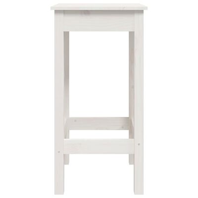 vidaXL Cadeiras de bar 2 pcs 40x40x78cm madeira de pinho maciça branco