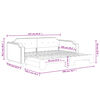 vidaXL Sofá-cama com gavetão 100x200 cm tecido cinzento-claro