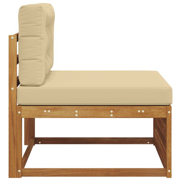 vidaXL Sof&aacute; do Meio para Exterior Madeira S&oacute;lida de Ac&aacute;cia Natural