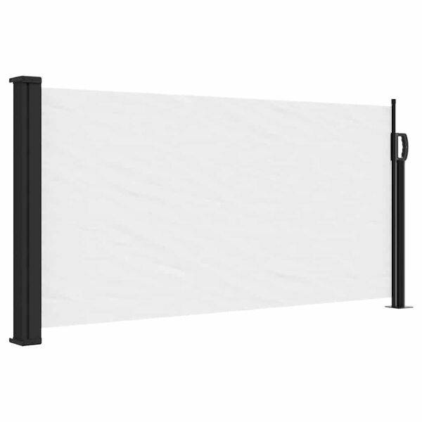vidaXL Toldo lateral retr&aacute;til 100x500 cm branco