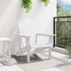vidaXL Cadeira Adirondack Branco 82 x 74 x 92 cm HDPE