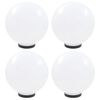 vidaXL Candeeiros esf&eacute;ricos LED 4 pcs 30 cm PMMA