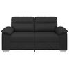 vidaXL Sof&aacute; de 2 lugares preto 160x81x84 cm couro sint&eacute;tico