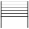 vidaXL Cabeceira de substitui&ccedil;&atilde;o 90 cm metal preto