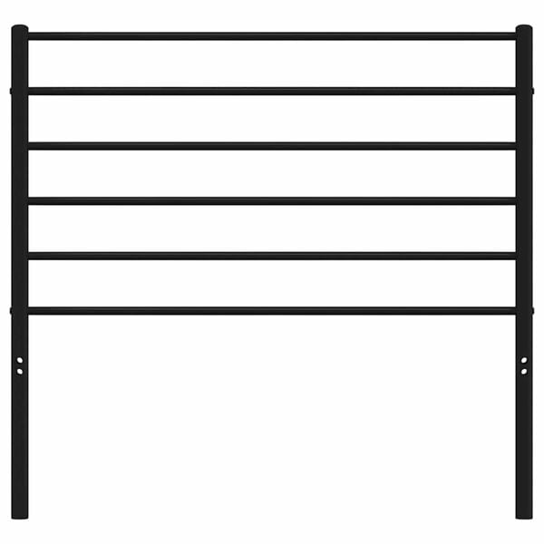 vidaXL Cabeceira de substitui&ccedil;&atilde;o 90 cm metal preto