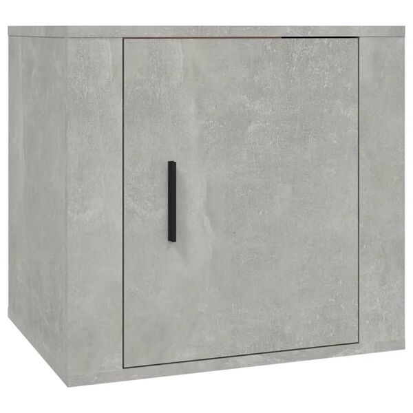 vidaXL Mesa de cabeceira 50x39x47 cm cinzento cimento