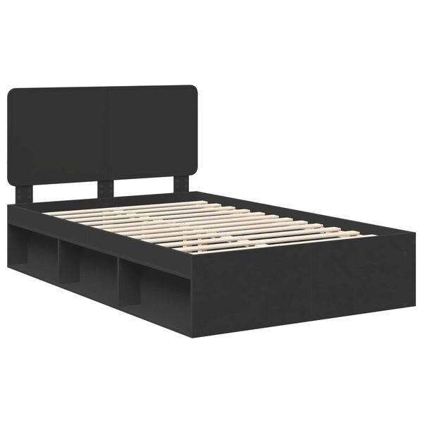 vidaXL Estrutura da Cama Preto 135 x 190 cm Madeira de Pinheiro S&oacute;lida