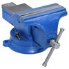 vidaXL Torno para bancada 150 mm ferro fundido azul