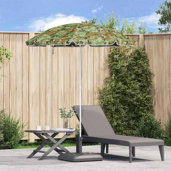 vidaXL Guarda-sol Camuflagem 161 x 161 x 193 cm Poli&eacute;ster