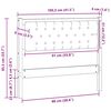 vidaXL Cabeceira Marrom e cinza claro 100 cm Madeira de pinho maciça
