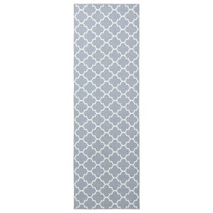 vidaXL Passadeira ORIZ 1150 gsm Cinza e Branco