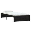 vidaXL Estrutura cama pequena solteiro 75x190 cm madeira maci&ccedil;a preto